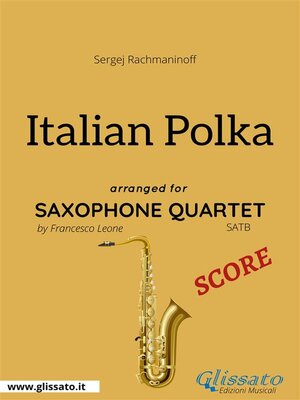 cover image of Italian Polka--Saxophone Quartet SCORE